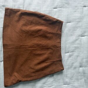 A&F Mini Vegan Suede Skort